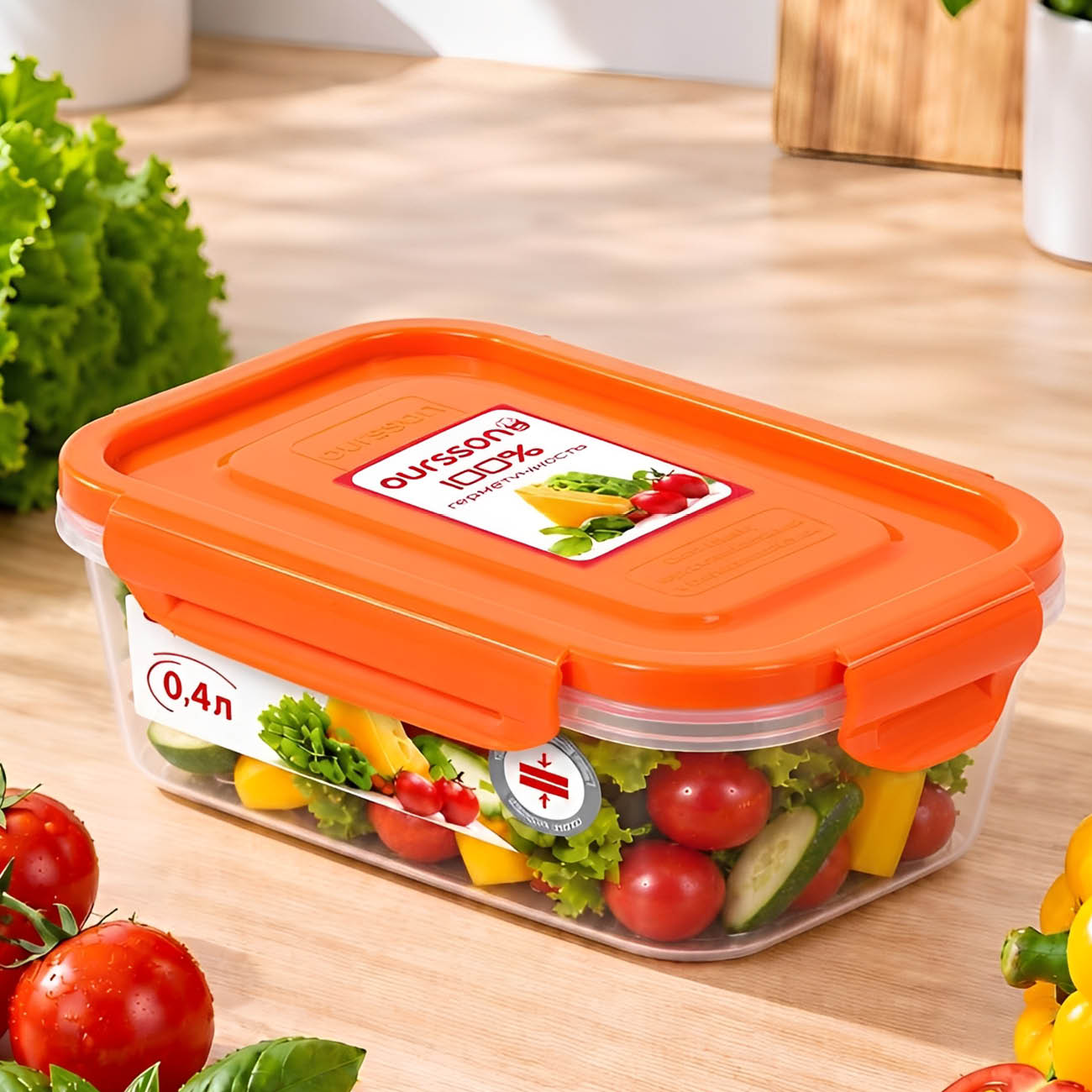 Пластиковый контейнер Oursson CP0404S/OR